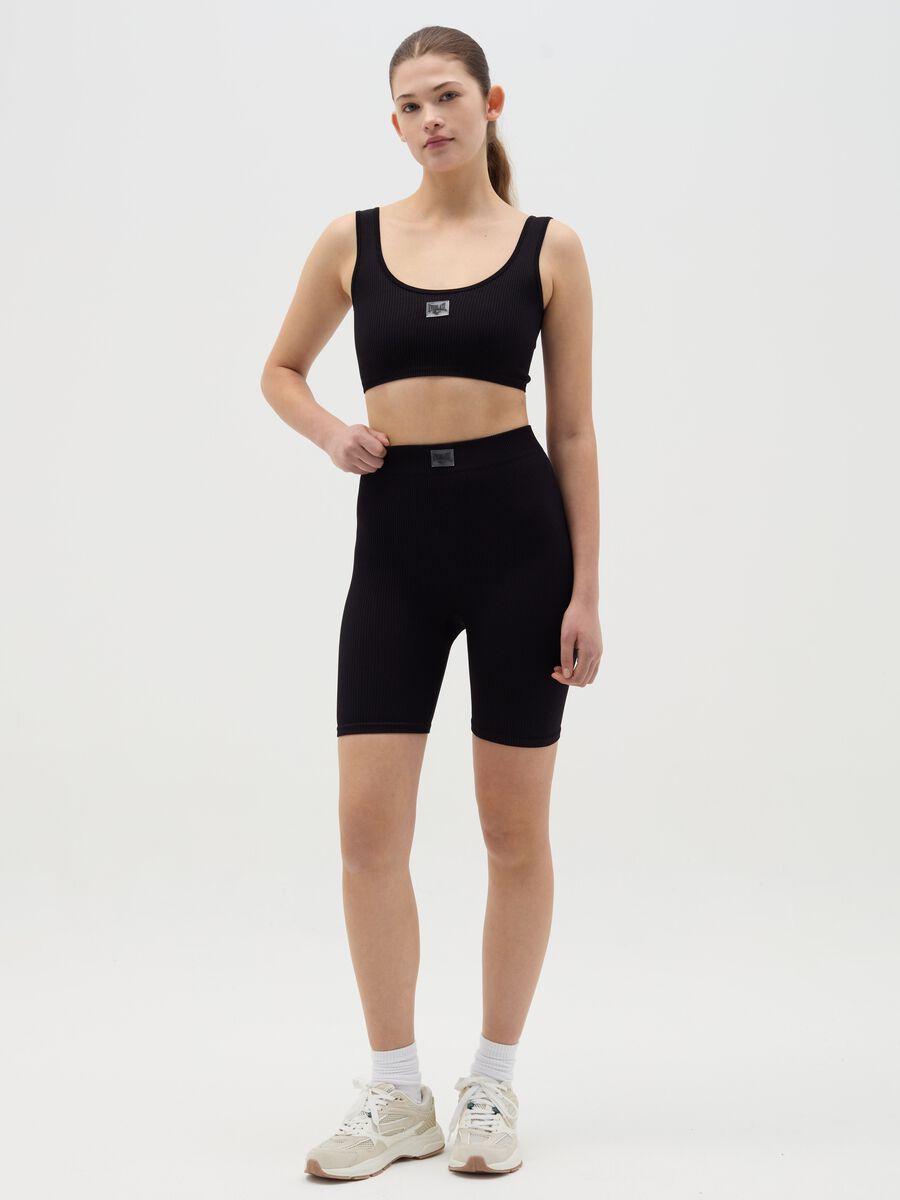 Ribbed cycle leggings_0