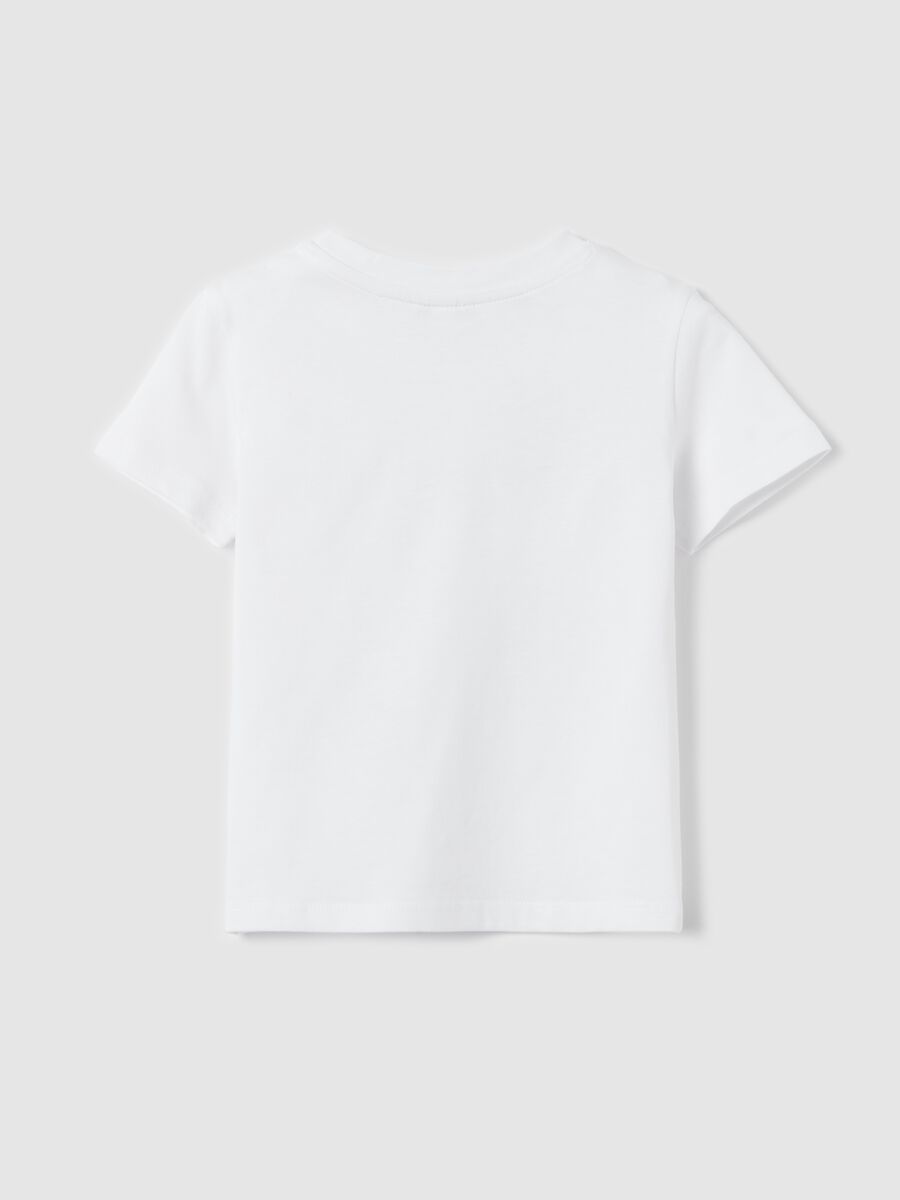 Cotton T-shirt with "Fun in the sun!" crocodile print_1
