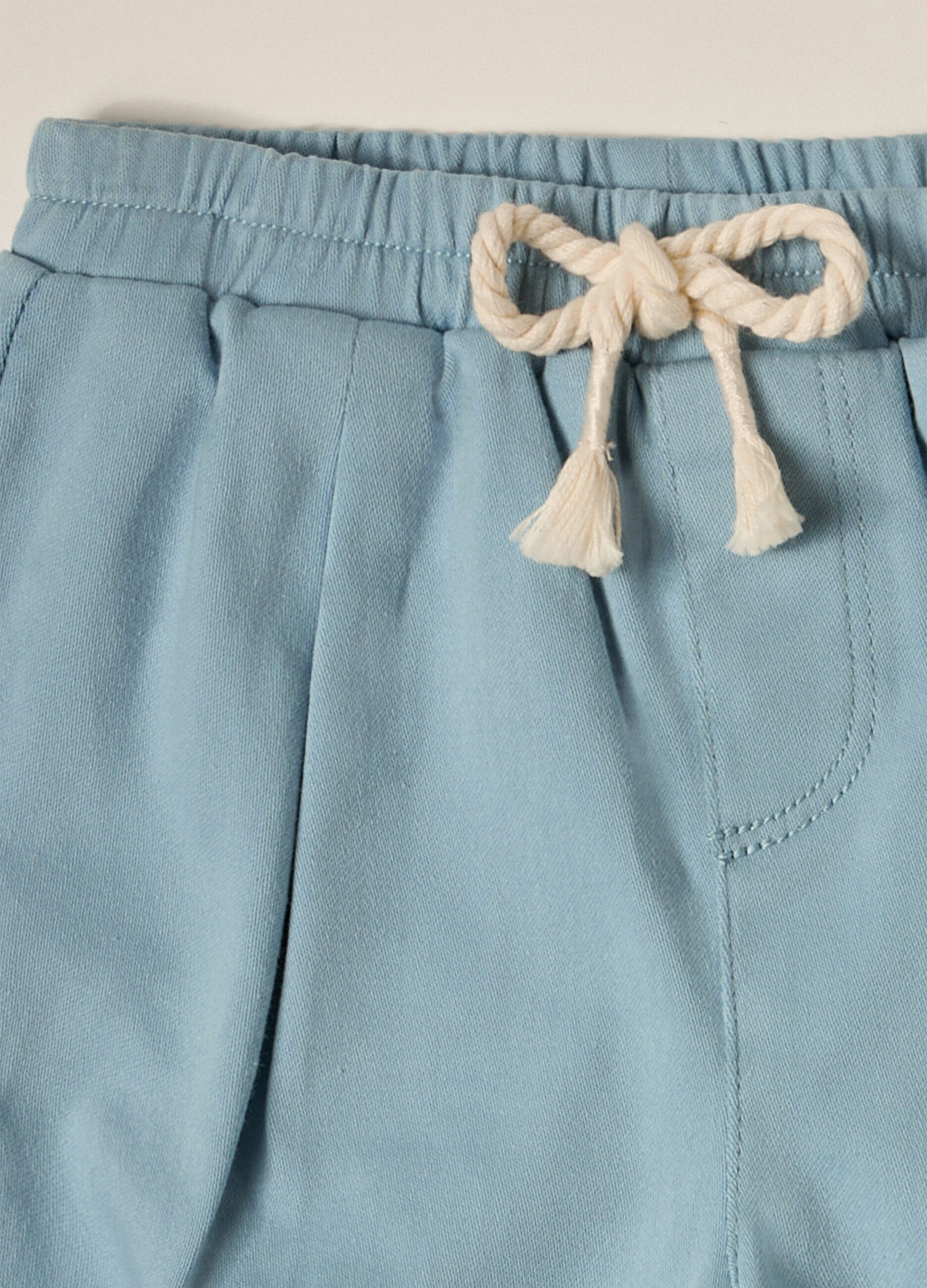 IANA newborn boy jogger in cotton blend