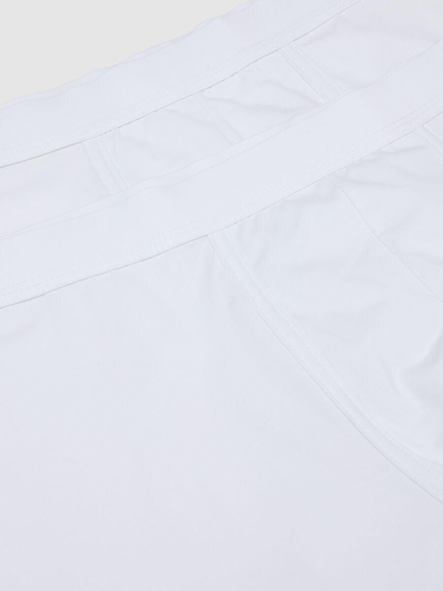 Twin pack white stretch cotton blend boxers regular fit_5