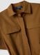 Brown pure cotton shirt dress, regular fit_5