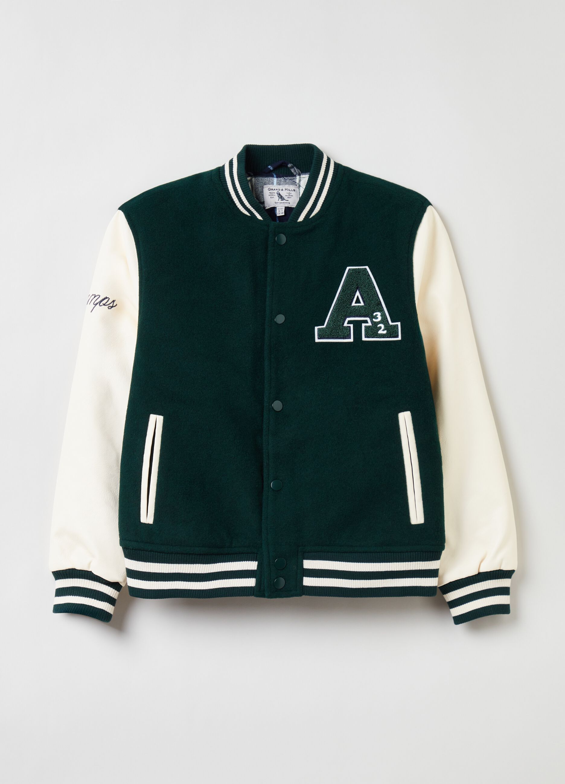 Bomber varsity con applicazioni boucle_0
