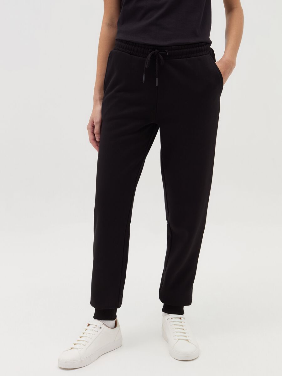 Essential joggers in fleece with drawstring_1
