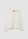 White cotton blend sweatshirt regular fit_4