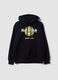 Black pure-cotton hoodie with Hard Rock Cafe logo_0
