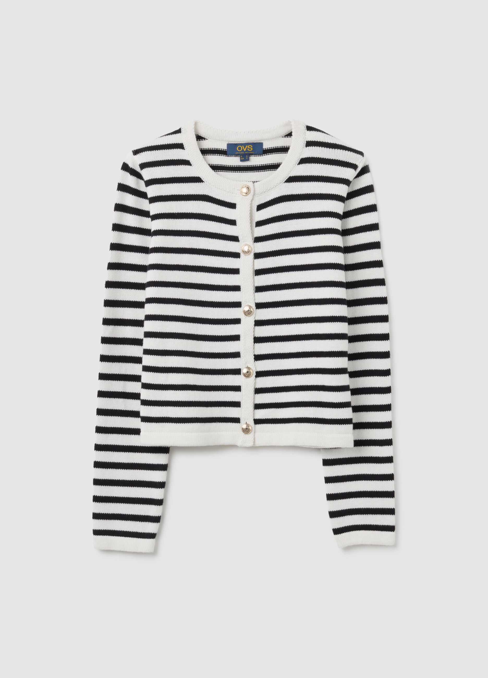 Multicoloured Regular Fit Pure Cotton Cardigan