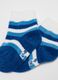 Tripack of short blue coral fleece socks_1