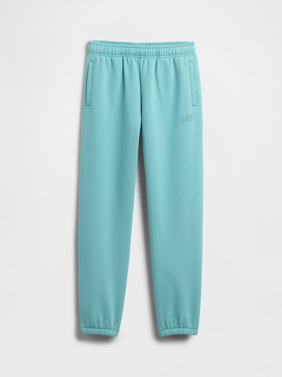 Blue Cotton Blend Trousers_3