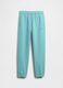 Blue Cotton Blend Trousers_3