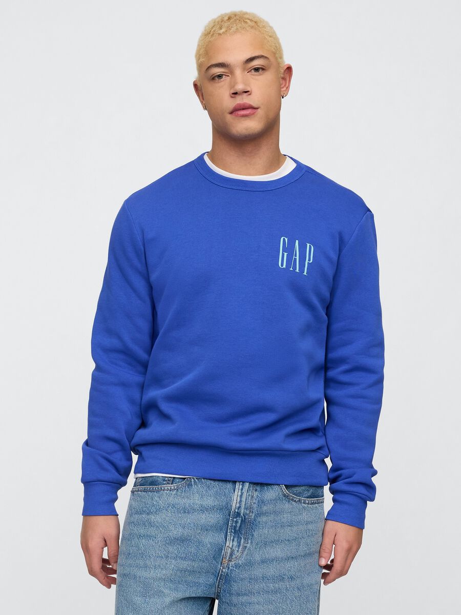 Gap blue sweatshirt in cotton and polyester blend_0