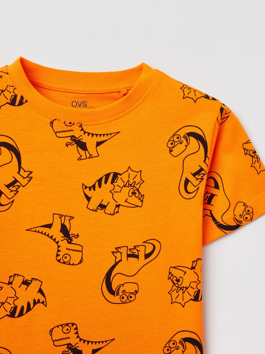 T-shirt with all-over dinosaurs print_2