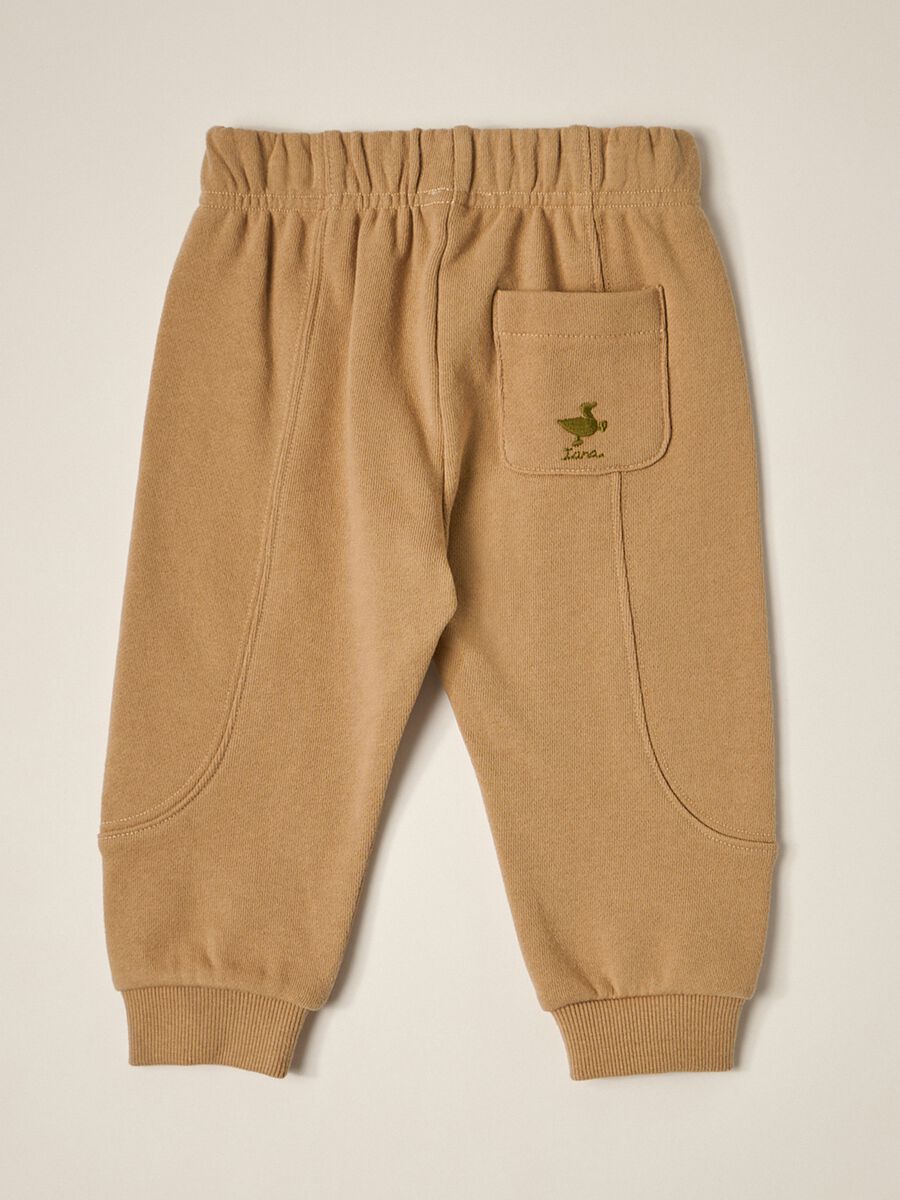 Jogger in french terry di puro cotone IANA neonato_1