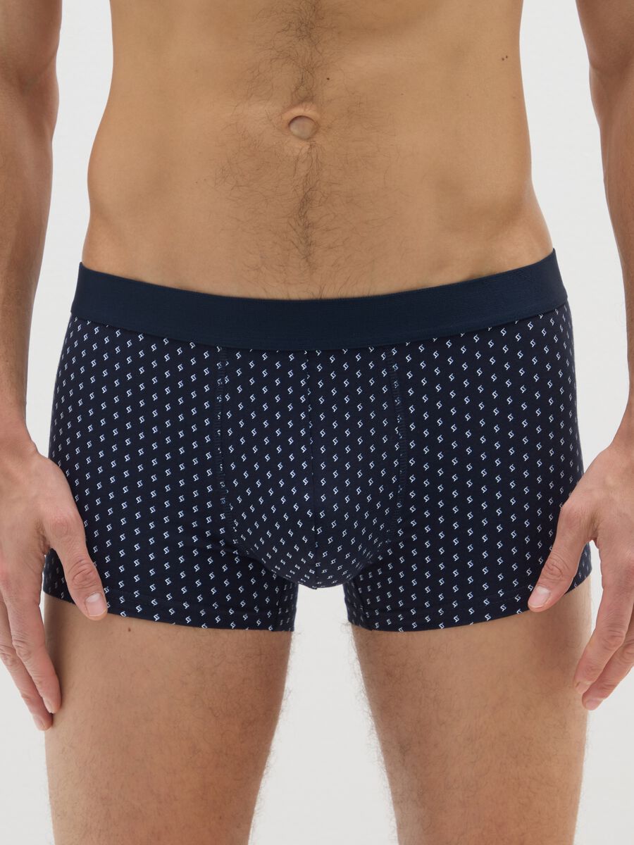 Tripack boxer in cotone elasticizzato multicolor regular fit_1