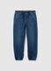 Boy's blue cotton regular fit jog denim_3