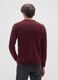 Red regular fit sweater_2