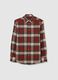 Multicolor check pure cotton regular fit flannel shirt_0