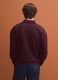 Brown stretch polo-collar sweatshirt, relaxed fit_2