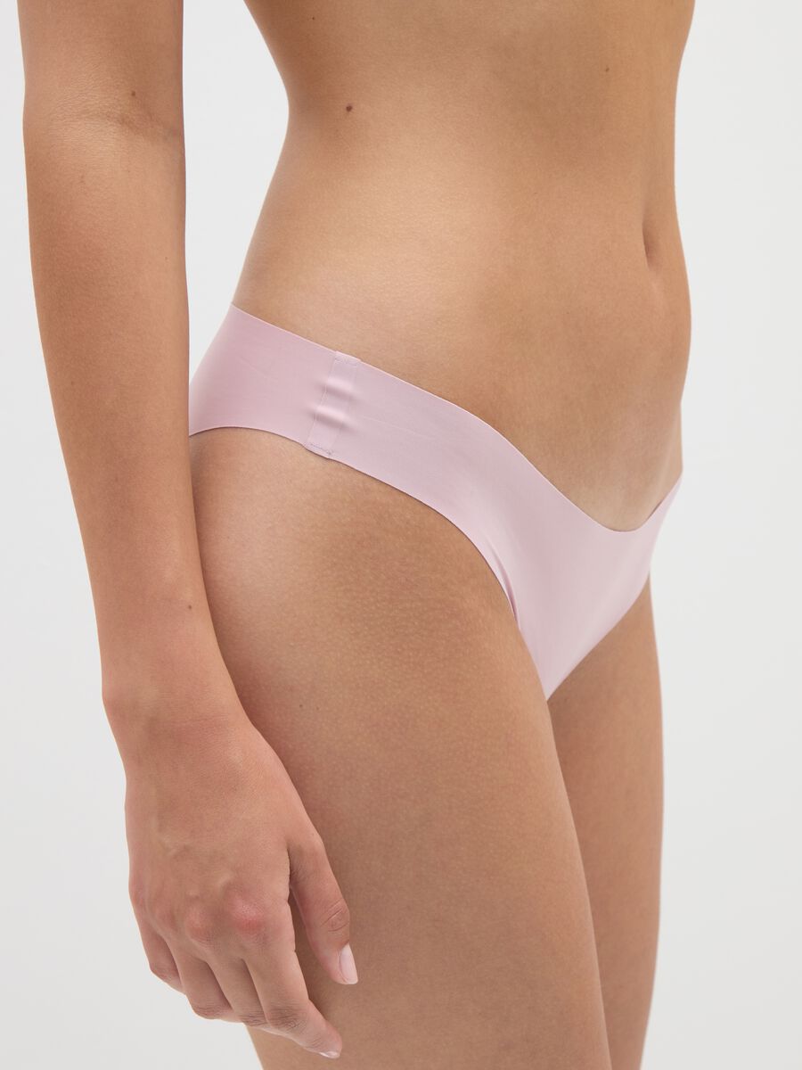Women's pink stretch blend brief regular fit_3