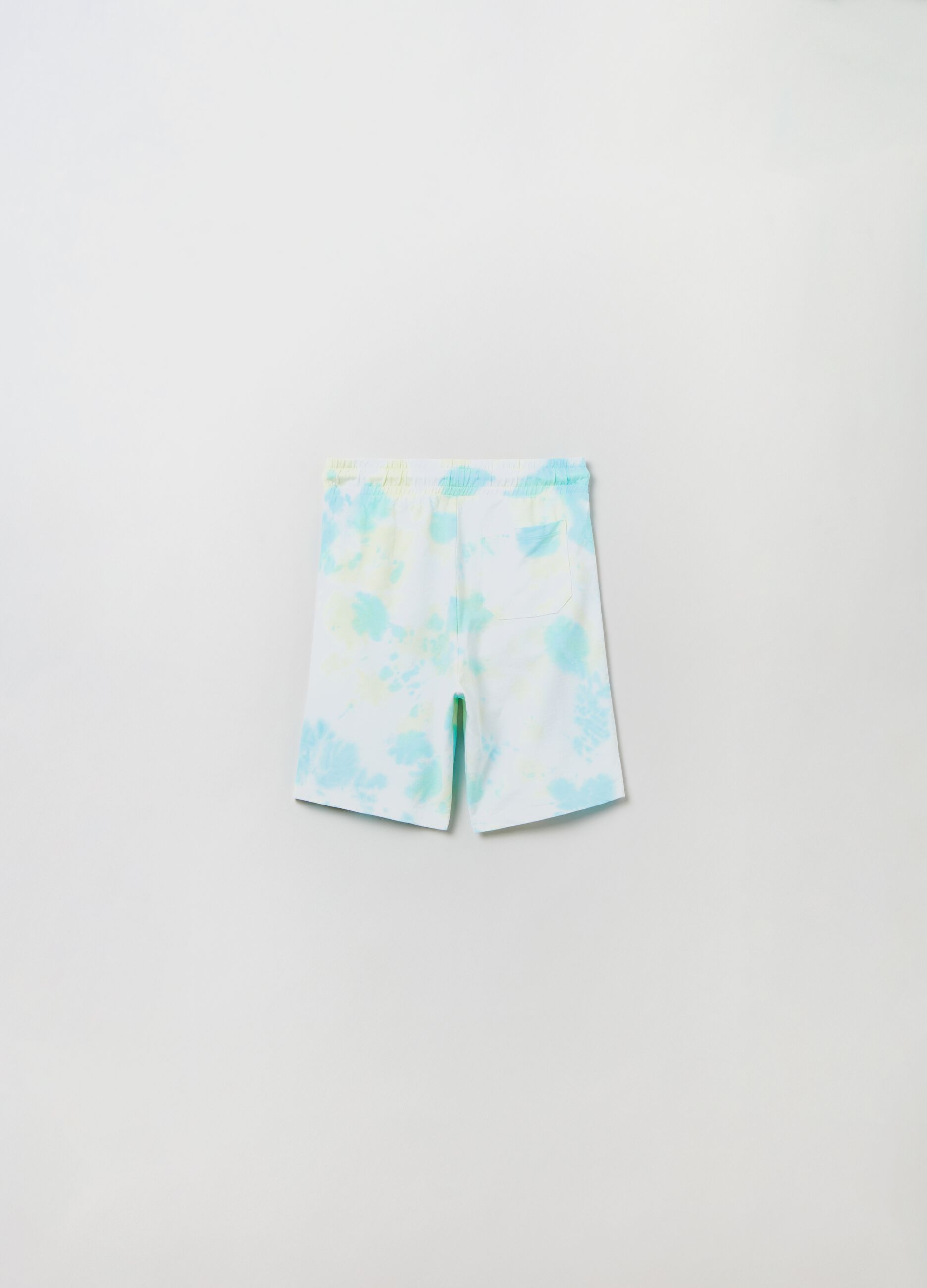 Bermuda jogger Tie Dye con stampa_2