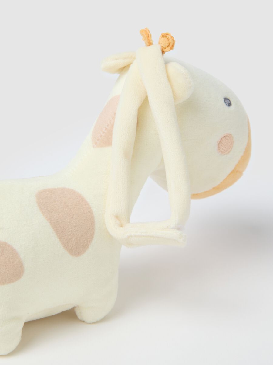 Giraffe-shaped velour music box_1