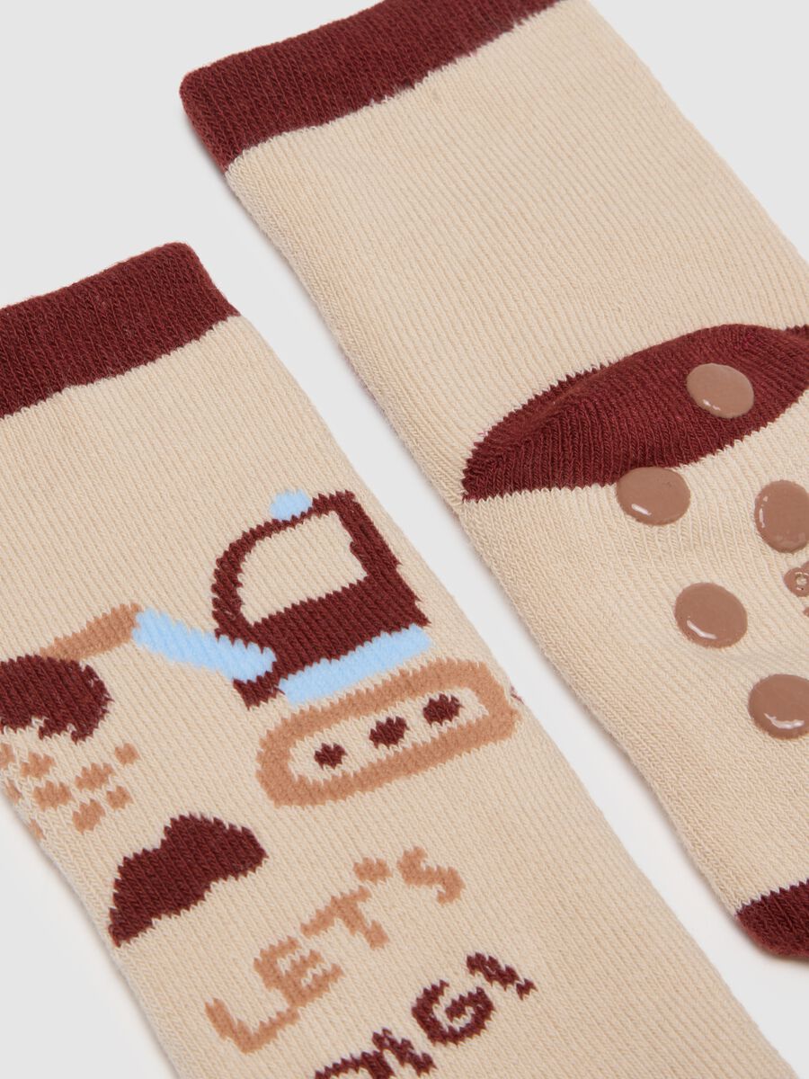 Bipack calzini multicolor da neonato in misto cotone con disegni_1