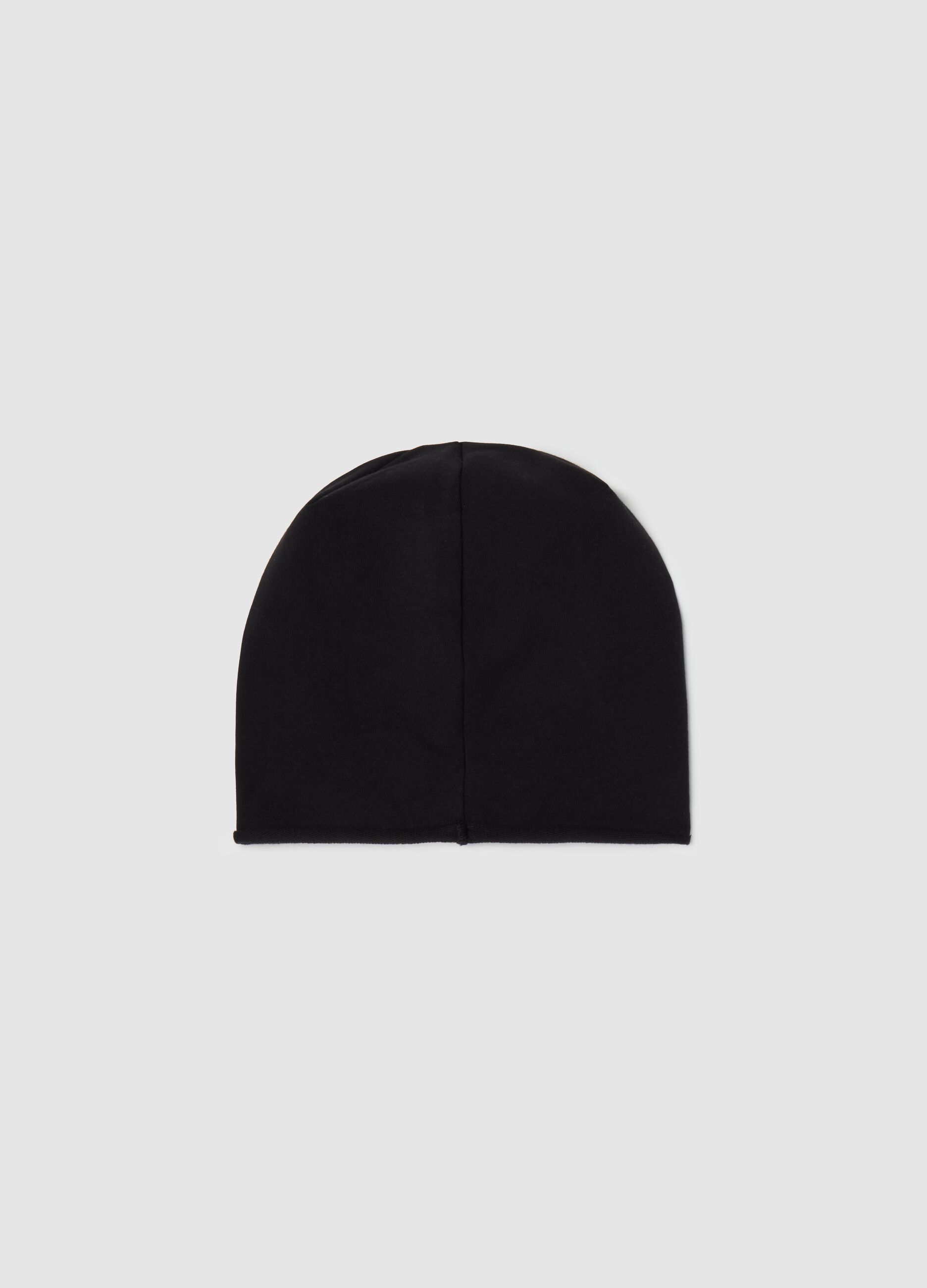French terry hat with Daffy Duck print