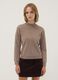 Grey wool-blend jumper with mock neck_0