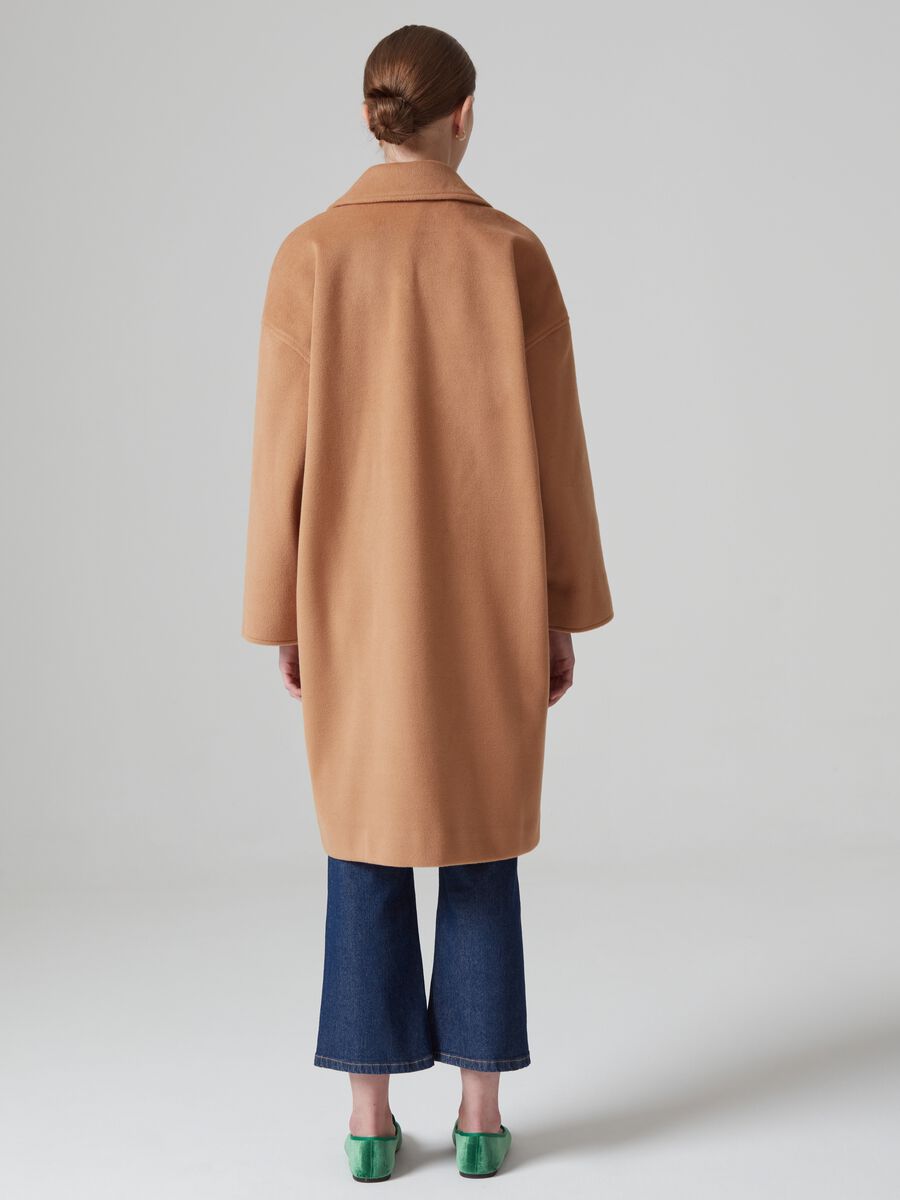 Cappotto lungo aperto in panno_2