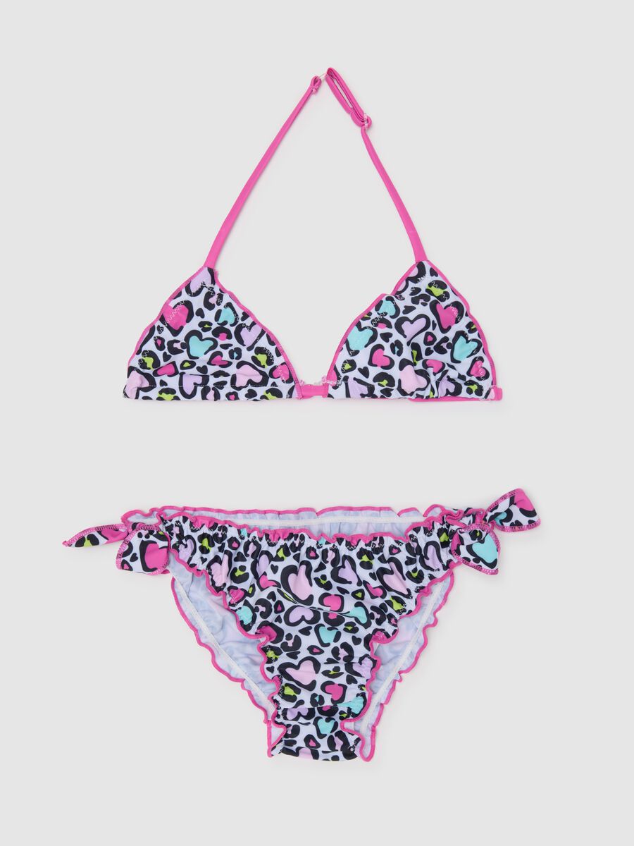 Girls' multicolor stretch blend bikini_0