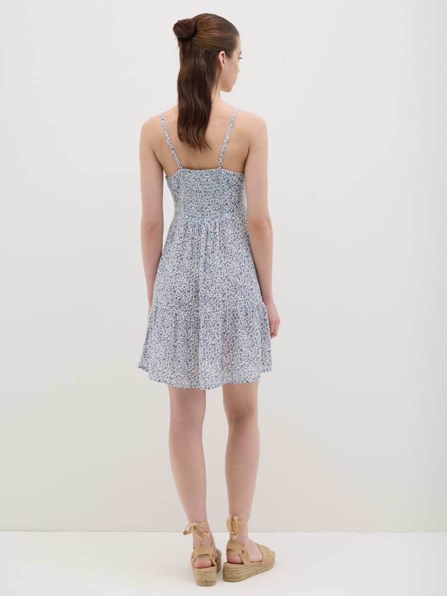 Women's Dress in Pure Multicolour Viscose Regular Fit_3