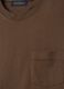Brown pure cotton regular fit T-shirt_5