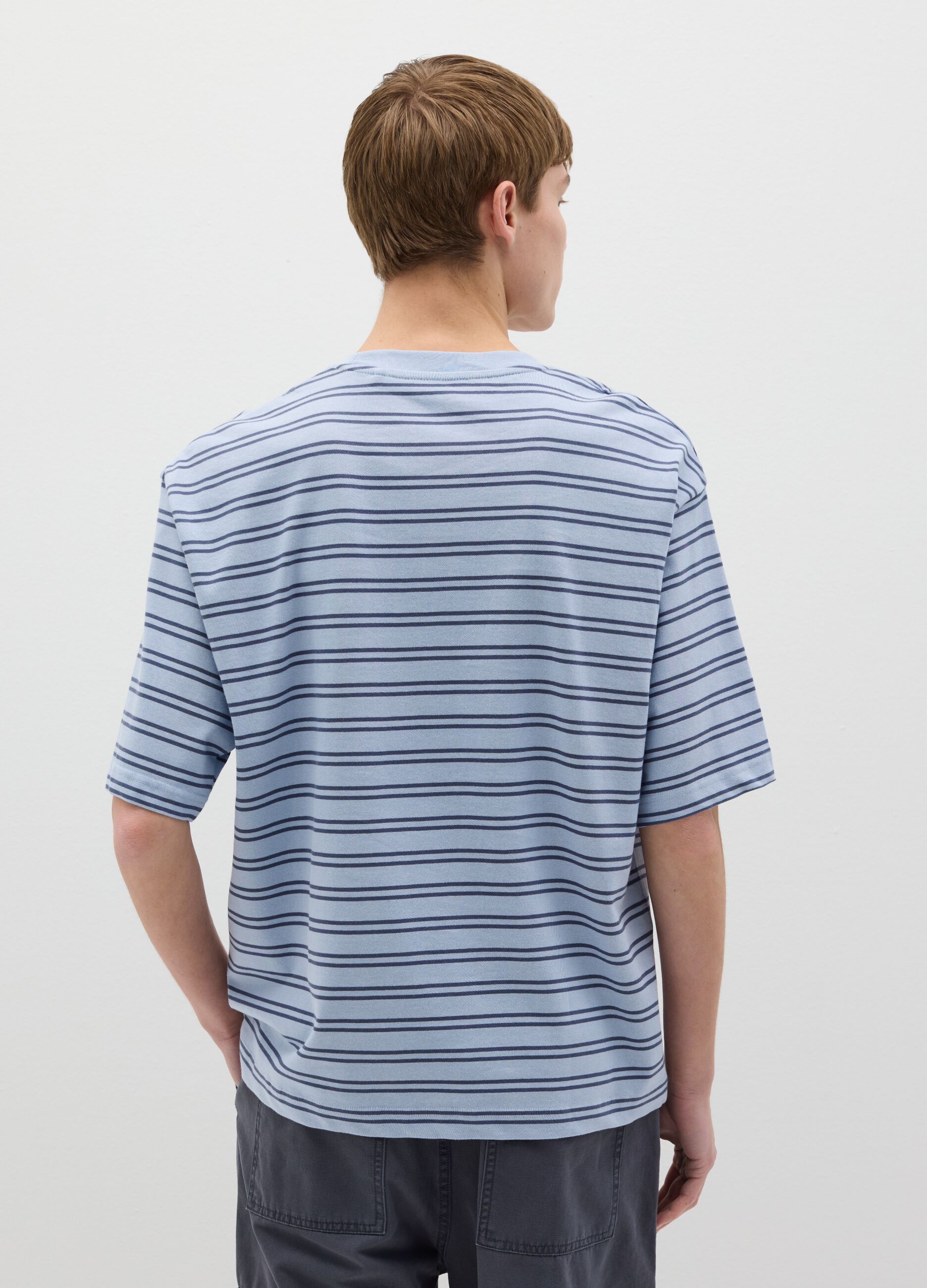 Striped cotton T-shirt