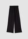 Black Pure Cotton Baggy Jogger Trousers_0