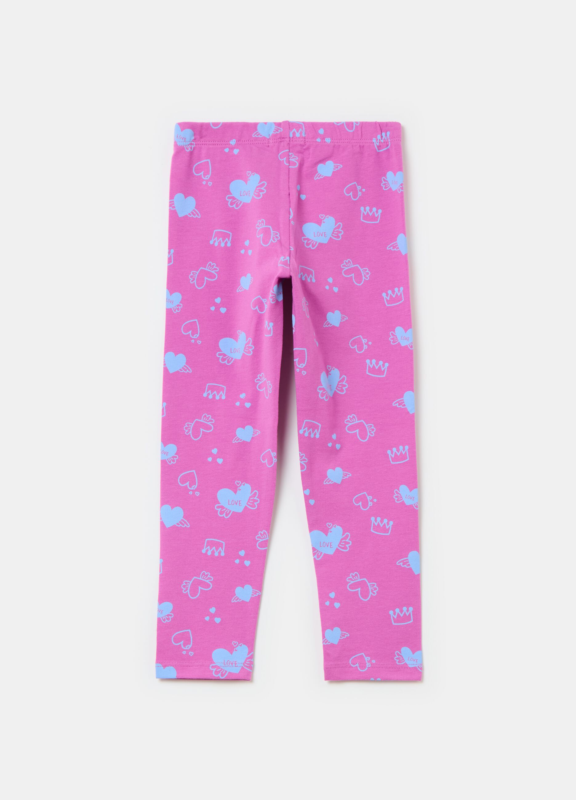 Printed stretch leggings