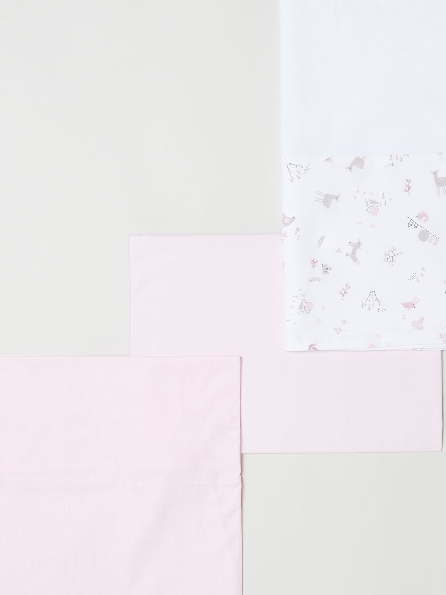 Tris culla in cotone con stampa animaletti_1