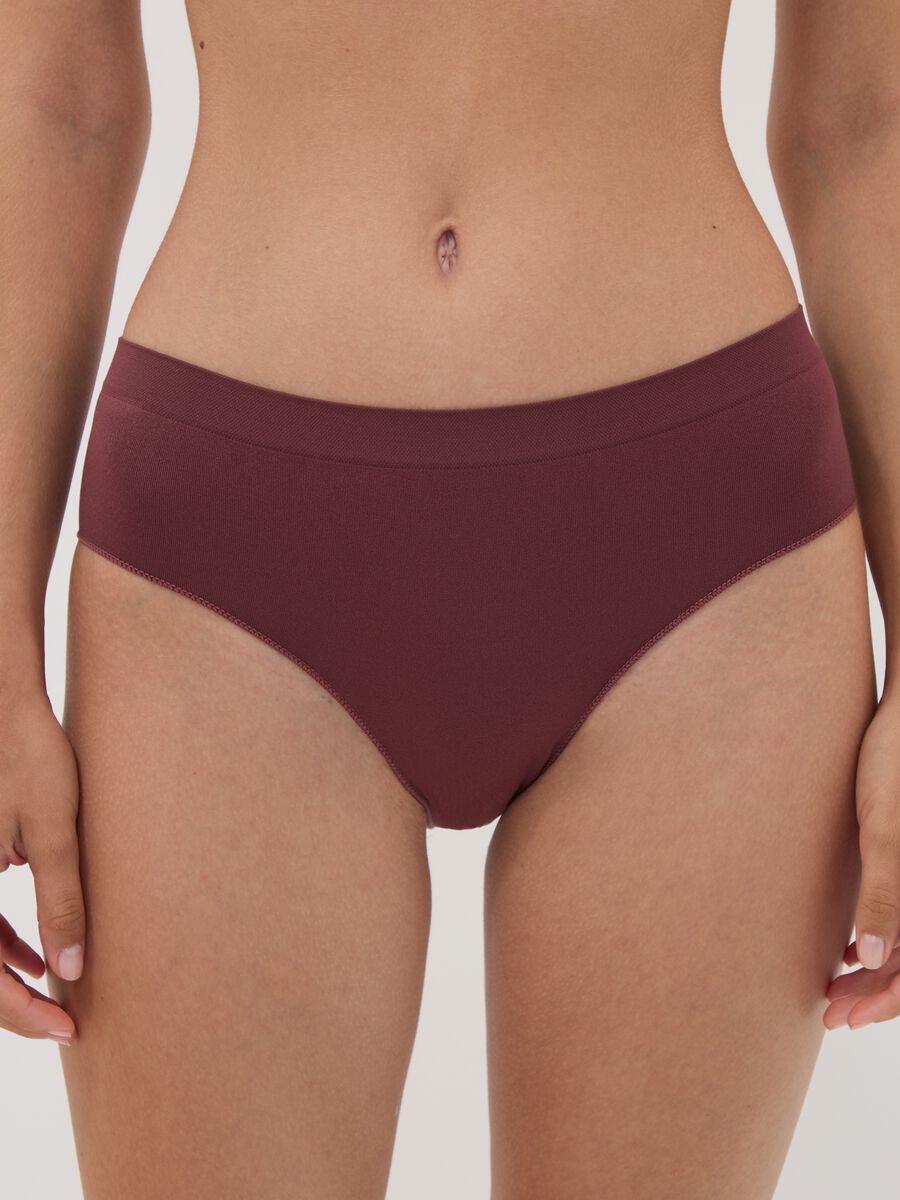 Slip marroni in microfibra elasticizzata_1