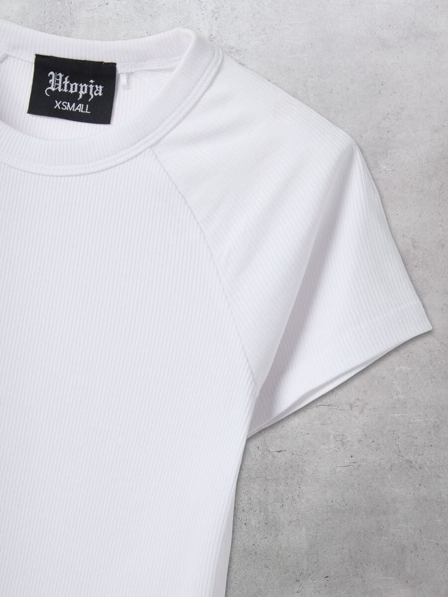 Ribbed Perfect T-shirt White_5