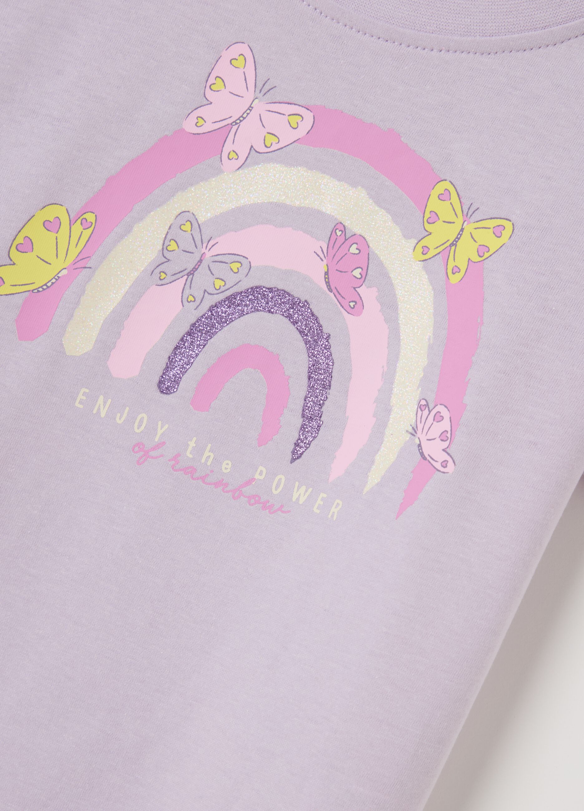 Cotton T-shirt with print