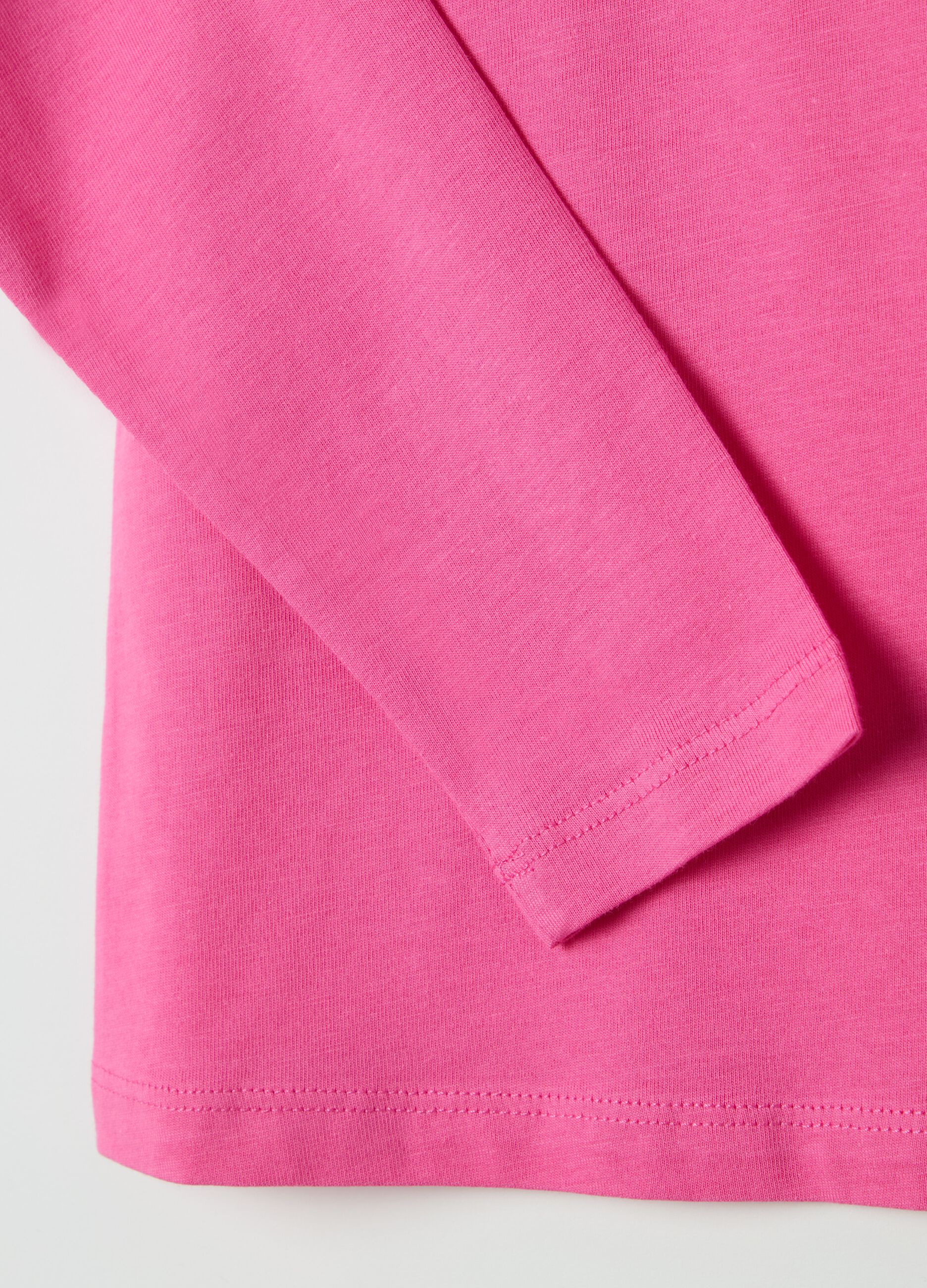 Long-sleeved T-shirt in organic cotton