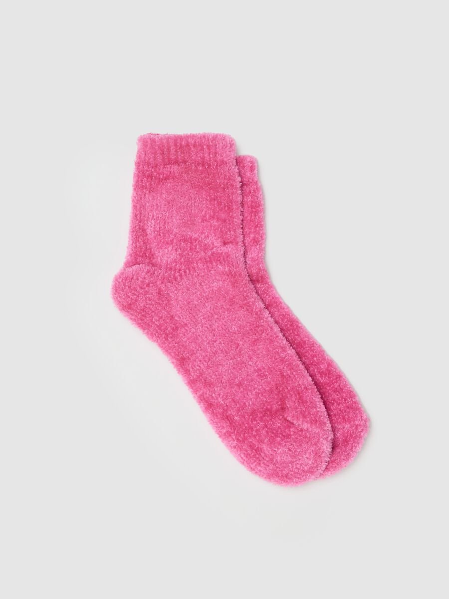 Soft and comfortable pink socks_0