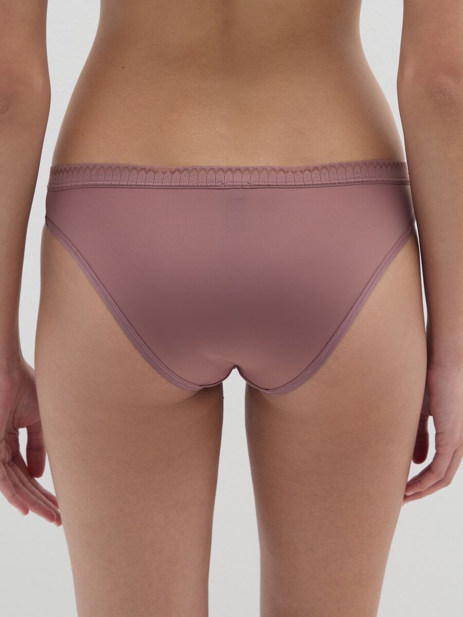 Pink Stretch Fabric Briefs_2