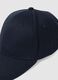 Blue pure cotton baseball cap with adjustable closure_1