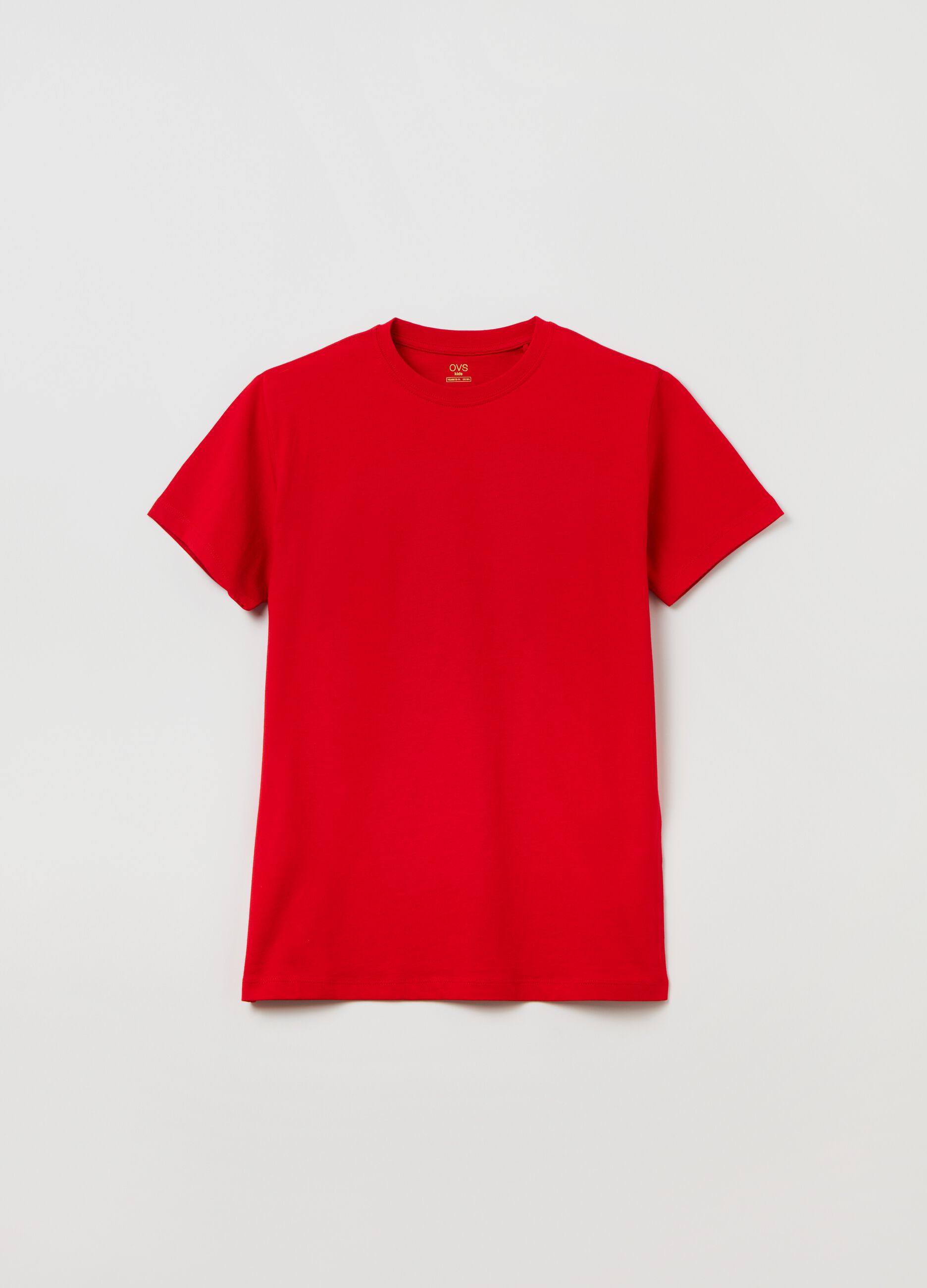 Solid colour cotton T-shirt