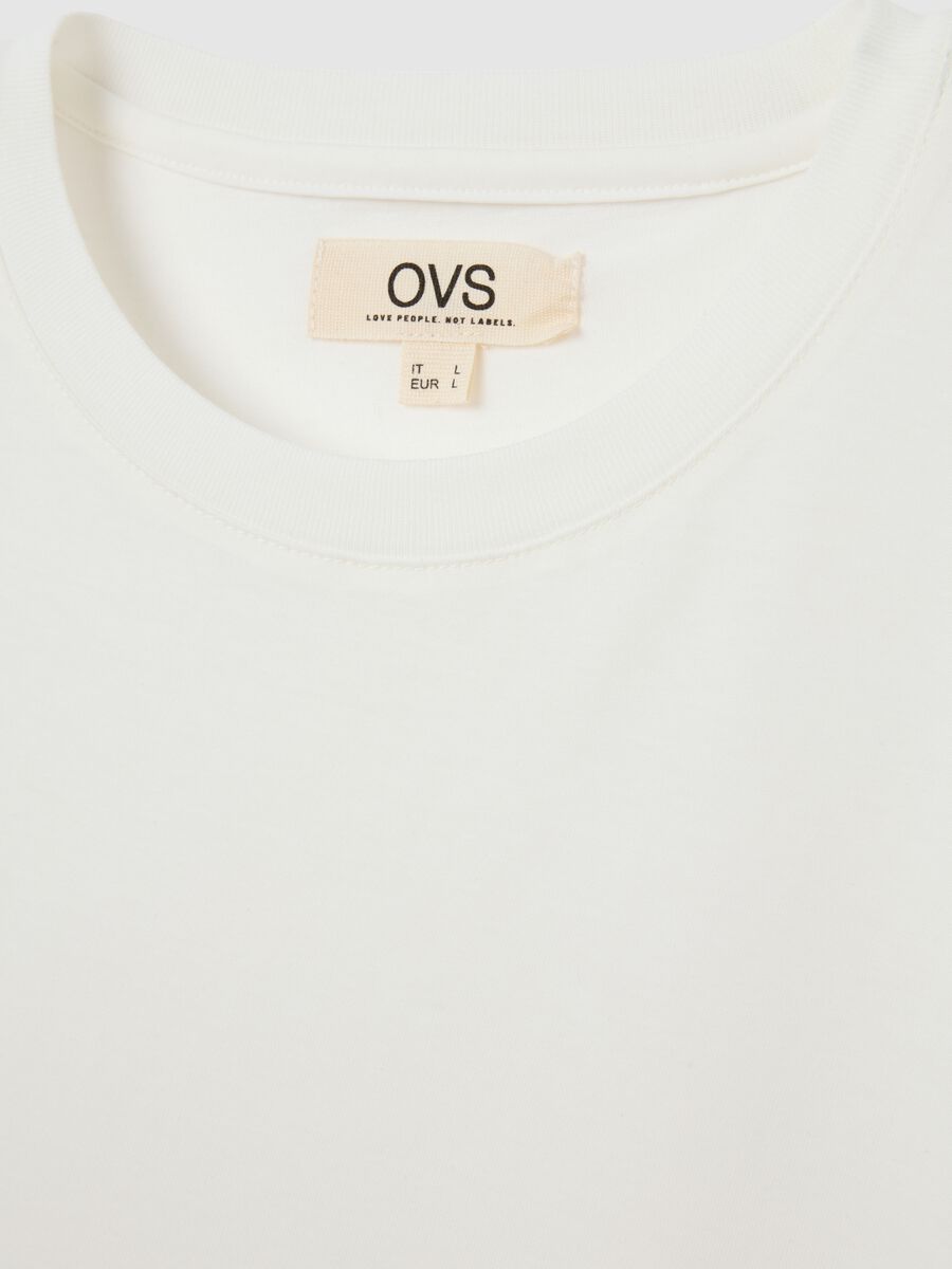 Men’s white T-shirt in 100% cotton with regular fit_5