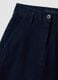 Jeans blu wide leg in cotone elasticizzato_5