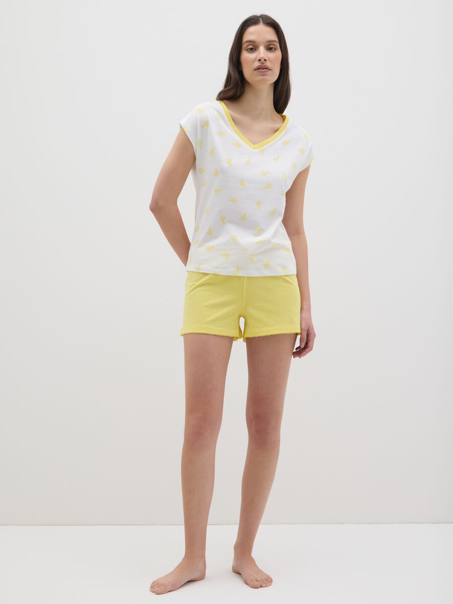 Women's pure cotton multicolor regular fit pyjama set_0