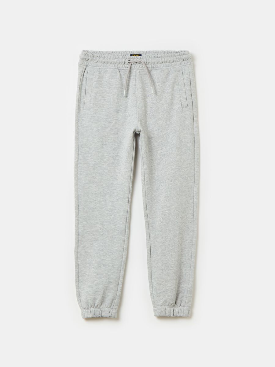 Essential joggers in 100% organic cotton with drawstring_0