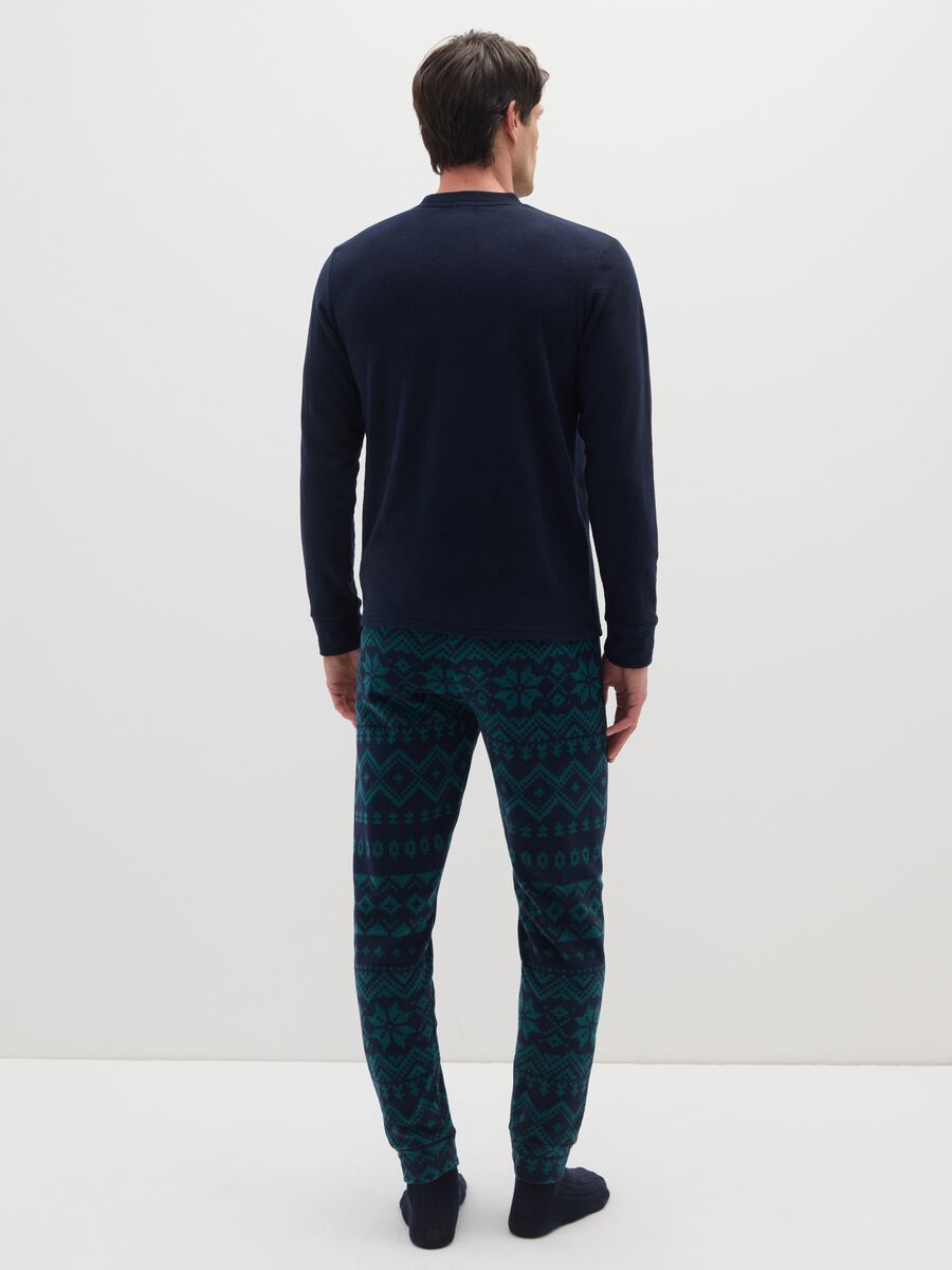 Multicolour regular fit pyjama with Christmas motif_2