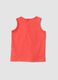 Red pure cotton vest top with print_1