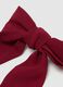 Red ornamental hair bow_1